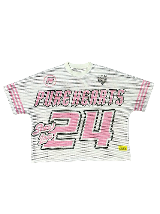 PASTEL PINK MESH JERSEY