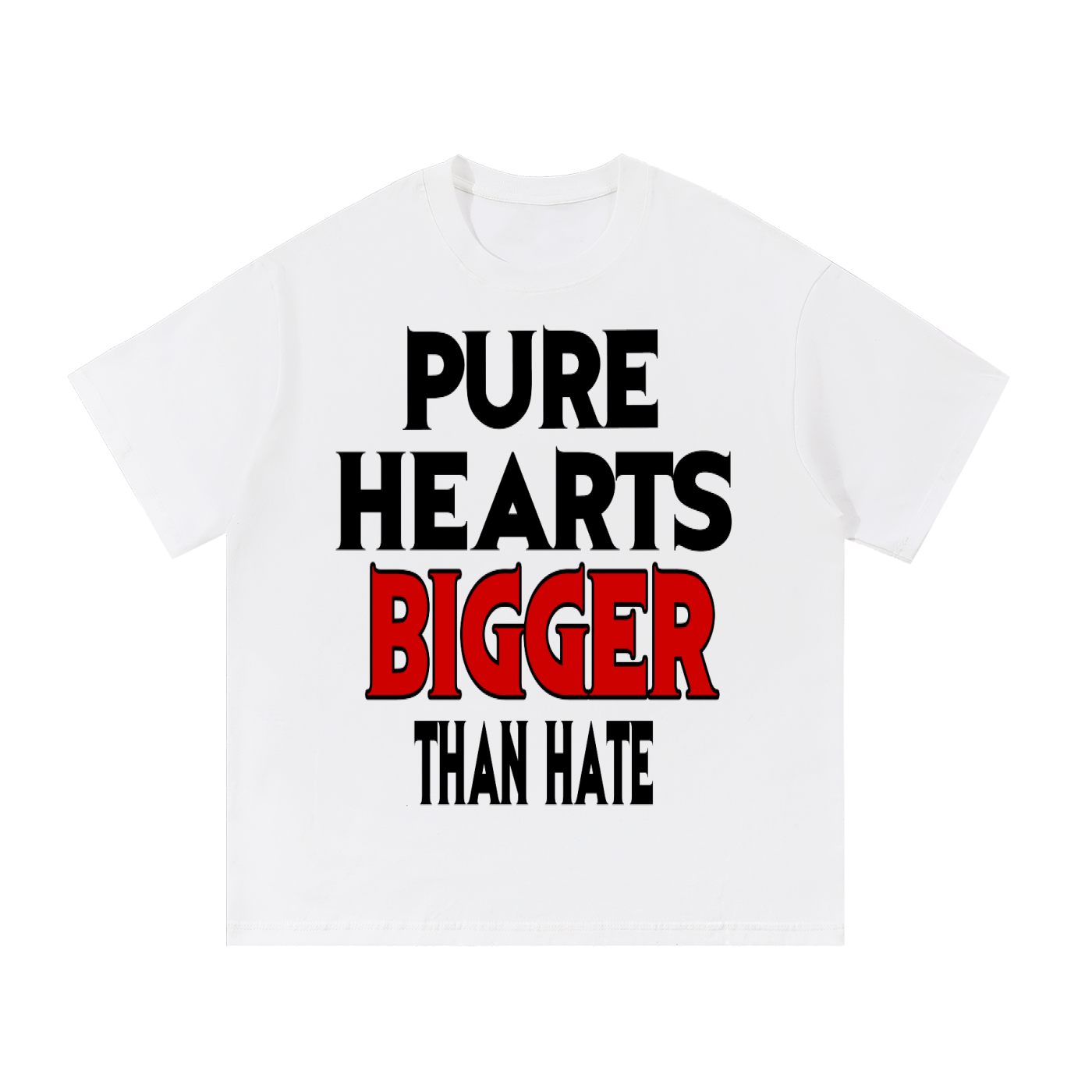 BIGGER THAN TEE WHITE TEE